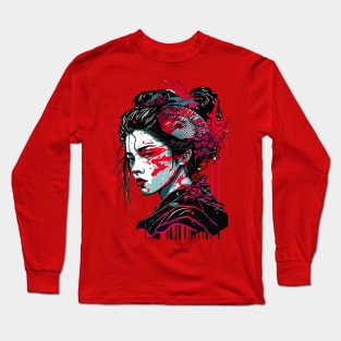 Japanese geisha Long Sleeve T-Shirt